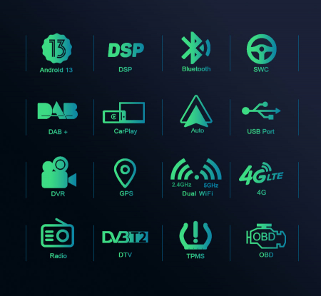 Navigatie auto dedicata  VW Golf VII/7 MK7, 9 Inch, Android 13 [9]