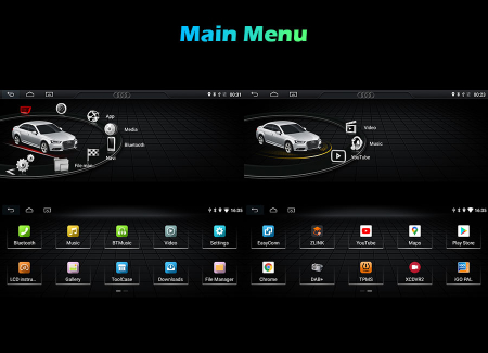 Navigatie auto, Pachet dedicat Audi A4 ,8.8 inch, Android 11 [20]