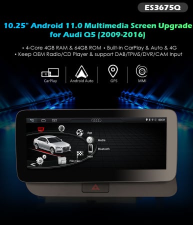 Navigatie auto, Pachet dedicat Audi Q5, Android 11, 10.25 Inch [9]