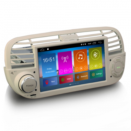 Navigatie auto, Pachet dedicat Fiat 500 2008-2015, Android 11, 7 inch [5]