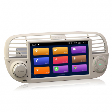 Navigatie auto, Pachet dedicat Fiat 500 2008-2015, Android 11, 7 inch [8]