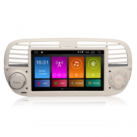 FIAT - Navigatie auto, Pachet dedicat Fiat 500 2008-2015, Android 11, 7 inch