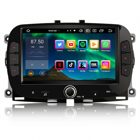 FIAT - Navigatie auto, Pachet dedicat Fiat 500/500C/500S/500E 2016-2019 and 500 Hybrid 2020-2021 , Android 13