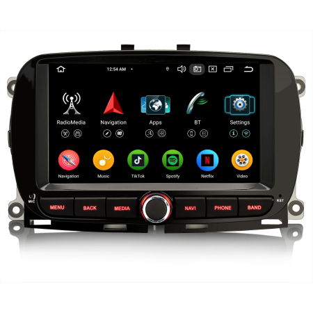 Navigatie auto, Pachet dedicat Fiat 500 500C 500S 500E 2016-2019 and 500 Hybrid  , Android 14 [4]