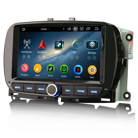 Navigatie auto, Pachet dedicat Fiat 500 500C 500S 500E 2016-2019 and 500 Hybrid  , Android 14 [3]