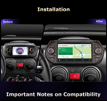 Navigatie auto, Pachet dedicat Fiat Citroen Nemo Peugeot Bipper Fiorino Qubo , Android 13 [10]