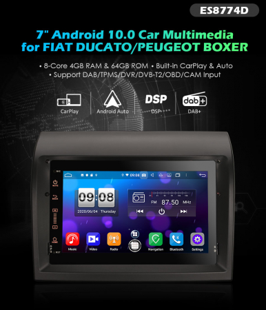 Navigatie auto, Pachet dedicat FIAT DUCATO CITROEN JUMPER, Android 12 [9]