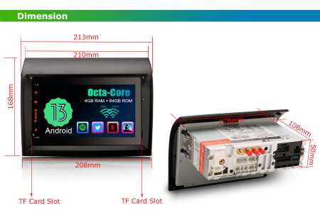 Navigatie auto, Pachet dedicat FIAT DUCATO CITROEN JUMPER PEUGEOT BOXER ,7 inch, Android 12 [19]
