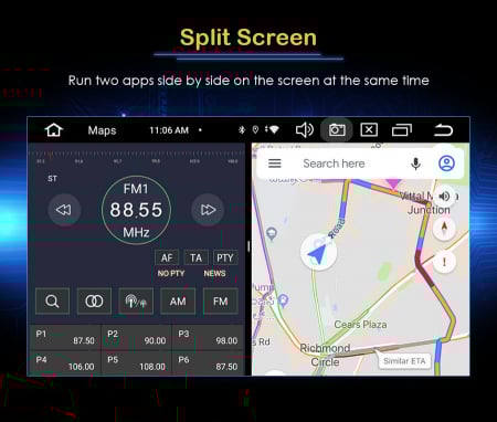 Navigatie auto, Pachet dedicat Ford Fiesta Fusion Kuga Transit Galaxy, Android 13 [17]