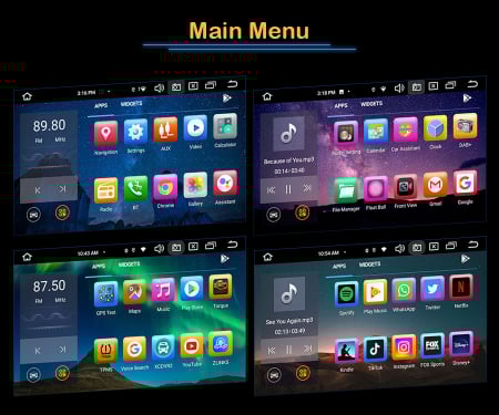 Navigatie auto, Pachet dedicat Ford Fiesta Fusion Kuga Transit Galaxy, Android 13 [18]