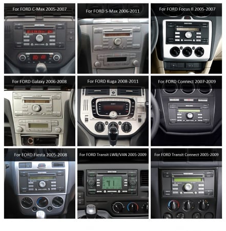 Navigatie auto, Pachet dedicat Ford Fiesta Fusion Kuga Transit Galaxy, Android 13 [11]