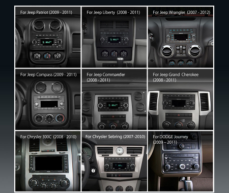 Navigatie auto, Pachet dedicatJeep Compass Wrangler Chrysler Dodge, Android 13 [11]