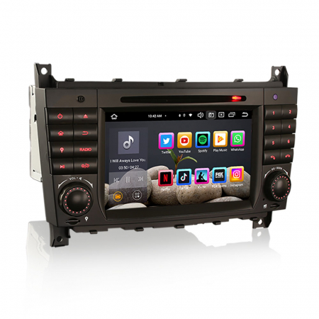 Navigatie auto, Pachet dedicat Mercedes Benz C-Class CLC W203 CLK W209, Android 13 [2]