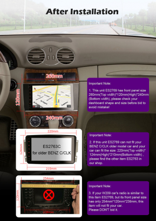 Navigatie auto, Pachet dedicat Mercedes Benz C-Class W203 CLC CLK W209, Android 11, 8 inch [10]