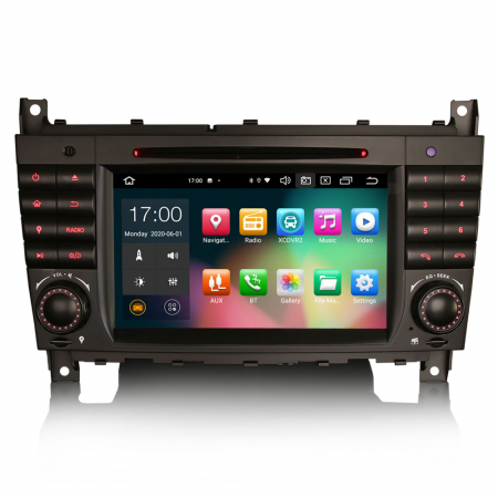 MERCEDES - Navigatie auto, Pachet dedicat Mercedes Benz CLC W203 CLK W209 C280 C300 C320 C350 C32, 7 Inch, Octa Core