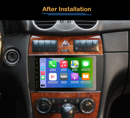 Navigatie auto, Pachet dedicat Mercedes Benz CLK-Class C209/A209, Android 13 [11]