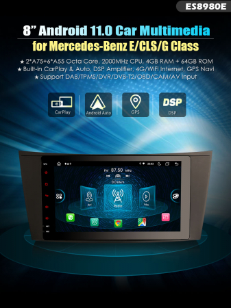 Navigatie auto, Pachet dedicat Mercedes-Benz CLS Class W219 G-Clas, Android 11,Octa Core, 8 Inch [9]