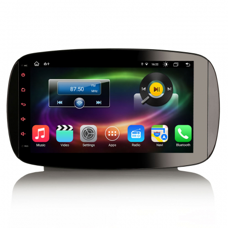 MERCEDES - Navigatie auto, Pachet dedicat Mercedes-Benz SMART 2016 2017 2018,9 inch, Android 11, Octa Core