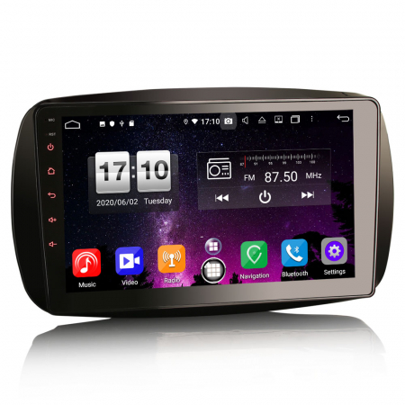 Navigatie auto, Pachet dedicat Mercedes Benz SMART, Android 10, 9 inch, Octa Core [3]