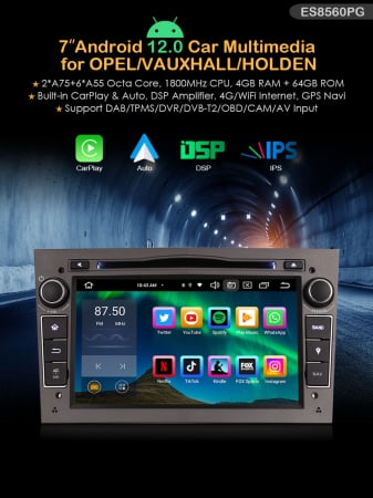 Navigatie auto, Pachet dedicat Opel Astra Combo Signum Corsa, Android 13 [8]