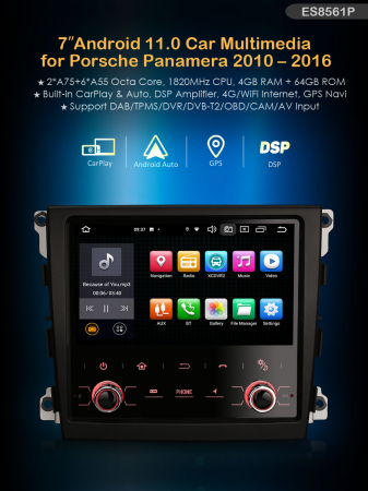 Navigatie auto, Pachet dedicat Porsche Panamera, Android 13 [8]