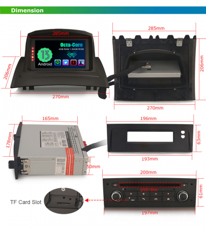 Navigatie auto, Pachet dedicat Renault Megane II (2002-2008), 7 Inch,Android 12 [19]