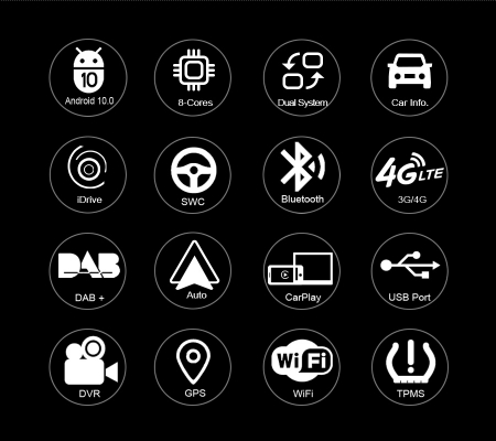 Navigatie auto, Pachet dedicat,  Sistem BMW CIC  E90 E91 E92 E93 E60 E61 E63 E64, 8.8 Inch, Android 10, Octa Core [8]