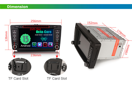 Navigatie auto, Pachet dedicat Skoda Octavia Rapid Roomster Superb Yeti , 8 Inch, Android 13 [17]