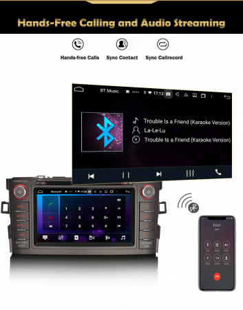 Navigatie auto, Pachet dedicat TOYOTA Corolla Altis AurisI,7 inch, Android 11, Octa Core [19]