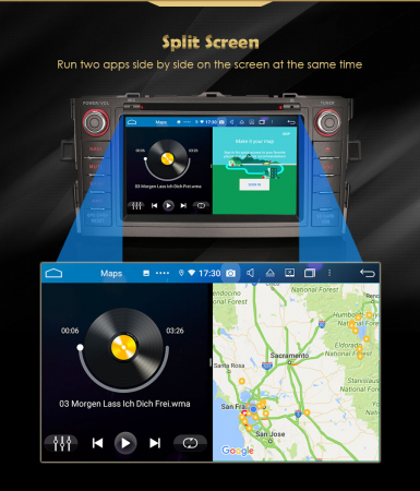 Navigatie auto, Pachet dedicat TOYOTA Corolla Altis AurisI,7 inch, Android 11, Octa Core [12]