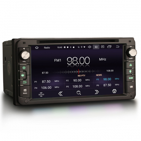 Navigatie auto, Pachet dedicat Toyota Corolla RAV4 Prado Vios Hilux, Android 10, 6.95 inch [4]