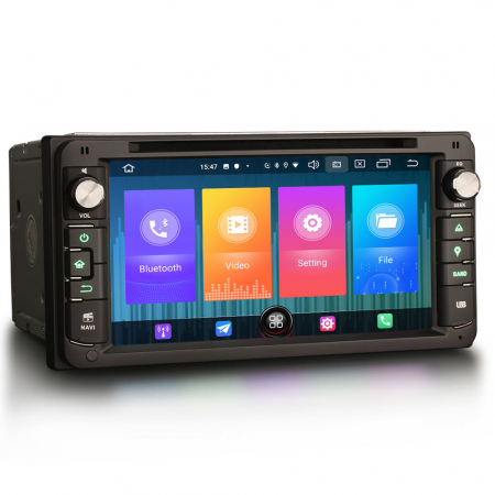 Navigatie auto, Pachet dedicat Toyota Corolla RAV4 Prado Vios Hilux, Android 10, 6.95 inch [7]