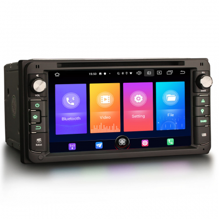 Navigatie auto, Pachet dedicat Toyota Corolla RAV4 Prado Vios Hilux, Android 10, 6.95 inch [3]