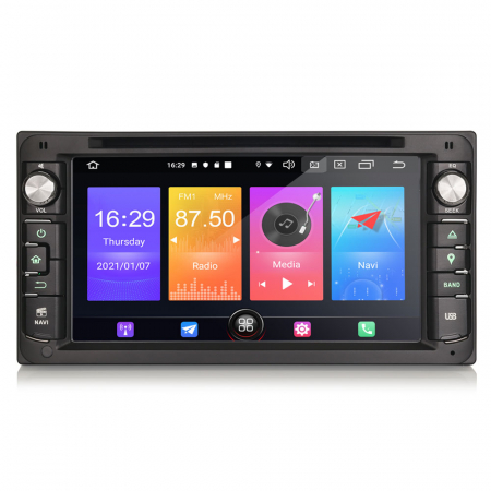 TOYOTA - Navigatie auto, Pachet dedicat Toyota Corolla RAV4 Prado Vios Hilux, Android 10, 6.95 inch
