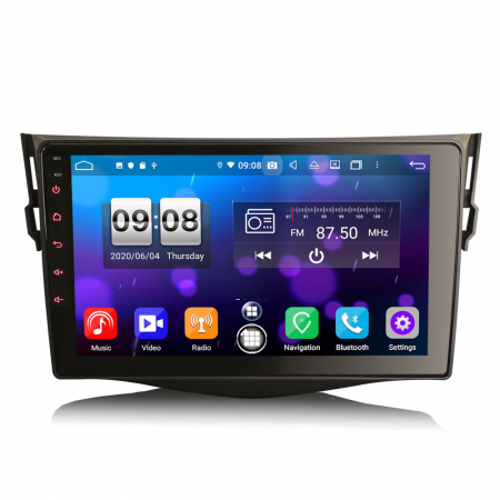 TOYOTA - Navigatie auto, Pachet dedicat TOYOTA RAV4 2006-2012, 9 inch,Octa Core, Android 10