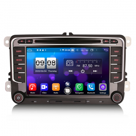 VW/SEAT/SKODA - Navigatie auto, Pachet dedicat VW, 7 inch,Octa Core, Android 12