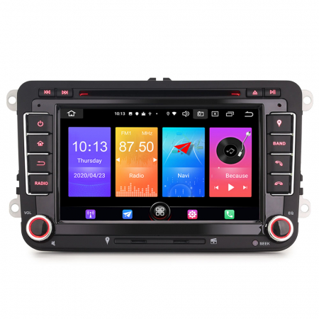 VW/SEAT/SKODA - Navigatie auto, Pachet dedicat VW Amarok EOS Passat CC Golf 5/6 Jetta SEAT Touran SKODA ,7 inch, Android 10