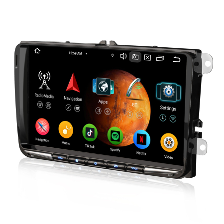 Navigatie auto, Pachet dedicat VW Golf Plus Jetta V Bora EOS Seat Alhambra Skoda Superb, Android 14 [7]