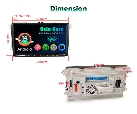 Navigatie auto, Pachet dedicat VW Golf Plus Jetta V Bora EOS Seat Alhambra Skoda Superb, Android 14 [16]