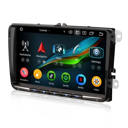 Navigatie auto, Pachet dedicat VW Golf Plus Jetta V Bora EOS Seat Alhambra Skoda Superb, Android 14 [2]