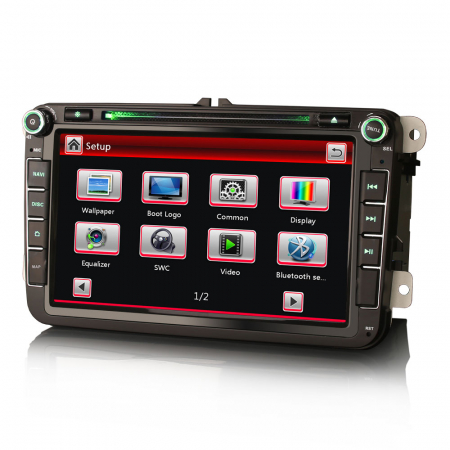 Navigatie auto, Pachet dedicat VW Golf 5/6 Bora Passat Polo Tiguan Caddy Jetta Skoda Seat Leon, 8 Inch [5]