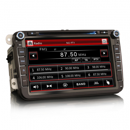 Navigatie auto, Pachet dedicat VW Golf 5/6 Bora Passat Polo Tiguan Caddy Jetta Skoda Seat Leon, 8 Inch [2]