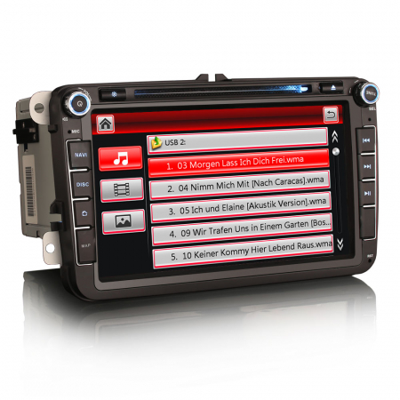 Navigatie auto, Pachet dedicat VW Golf 5/6 Bora Passat Polo Tiguan Caddy Jetta Skoda Seat Leon, 8 Inch [1]