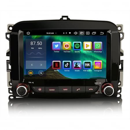 FIAT - Navigatie auto, Pachet dedicatFiat 500L, Android 13, 7 inch
