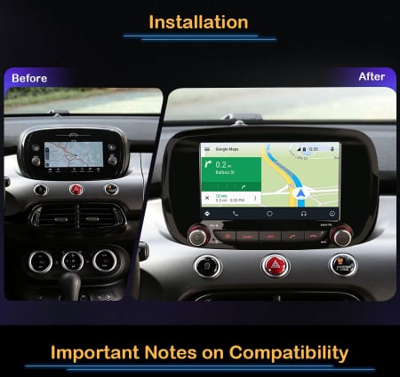 Navigatie auto, Pachet dedicatFiat 500X, Android 13, 7 inch [10]