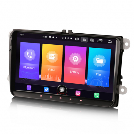 Navigatie auto, VW EOS Golf 5/6 Polo Passat Tiguan T5 Multivan Seat, 9 inch, Android 10 [1]