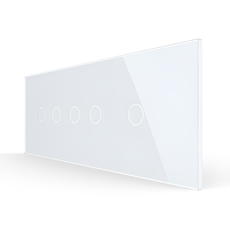 Panou Intrerupator Dublu + Dublu + Simplu cu Touch LIVOLO din Sticla, Standard Italian – 6/7M [2]