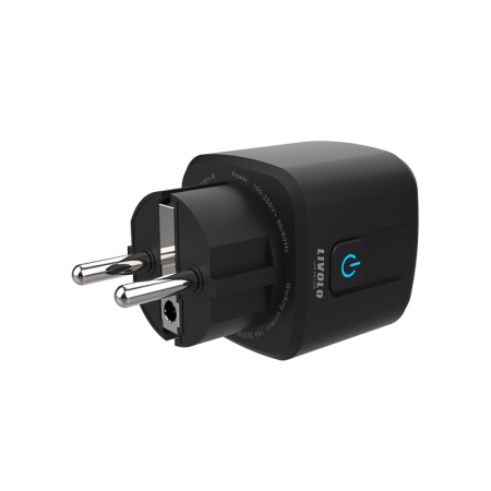 Livolo - Prize - Priza inteligenta EC Plug-in, 16A, control aplicatie, Neagra