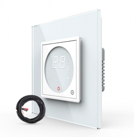 Livolo - Accesorii - Termostat cu fir pentru incalzire in pardoseala, afisaj electronic, cu touch-screen, Livolo