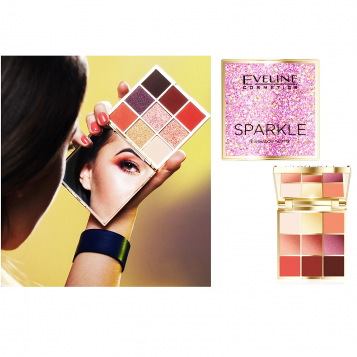 Fard Ochi Sparkle 9 Culori EVELINE [3]